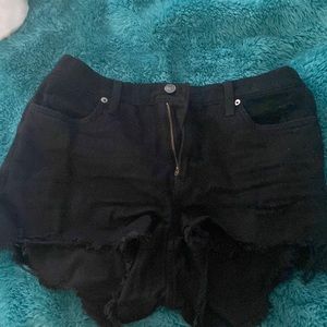 Aerie black Jean shorts- good condition